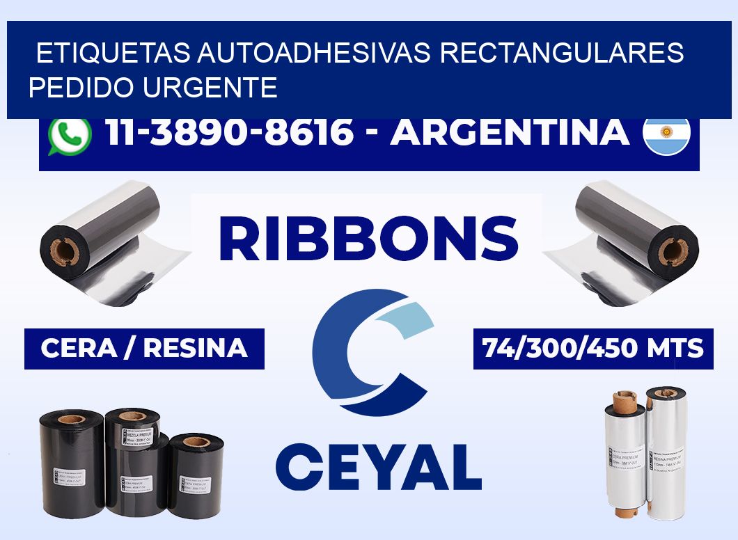 ETIQUETAS AUTOADHESIVAS RECTANGULARES Pedido urgente