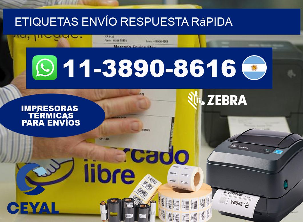 ETIQUETAS ENVÍO Respuesta rápida