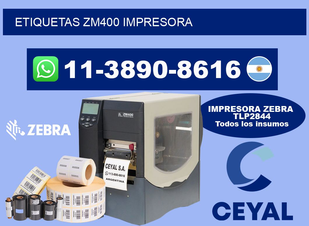 ETIQUETAS ZM400 impresora