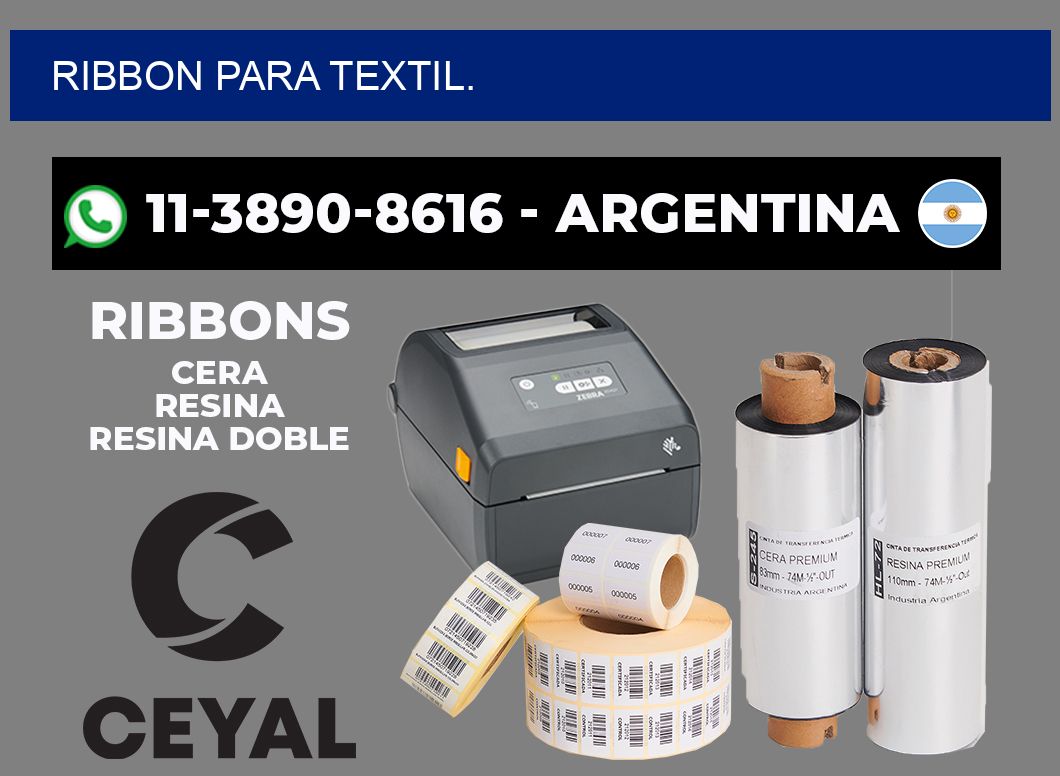 RIBBON PARA TEXTIL.