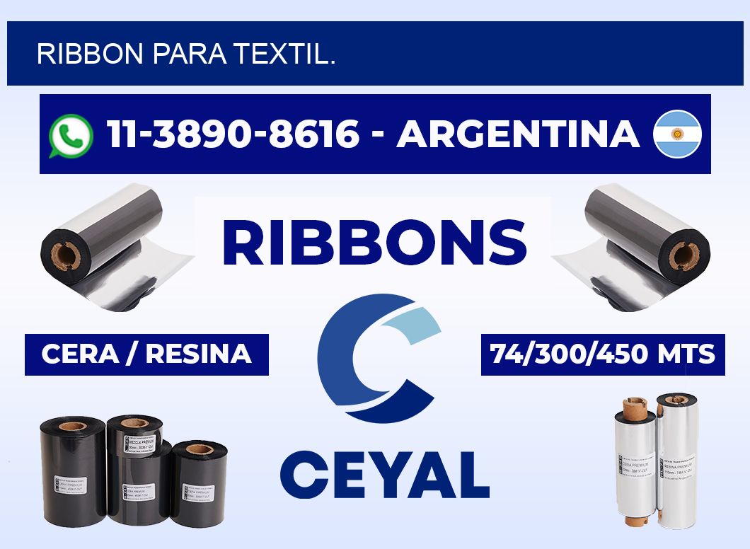 RIBBON PARA TEXTIL.