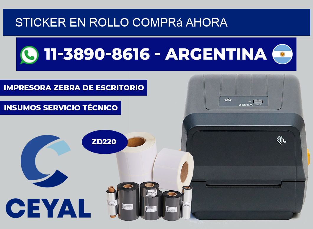 STICKER EN ROLLO Comprá ahora