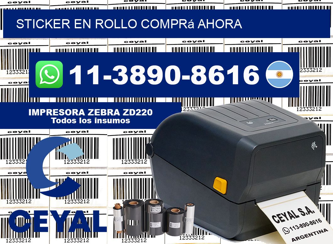 STICKER EN ROLLO Comprá ahora