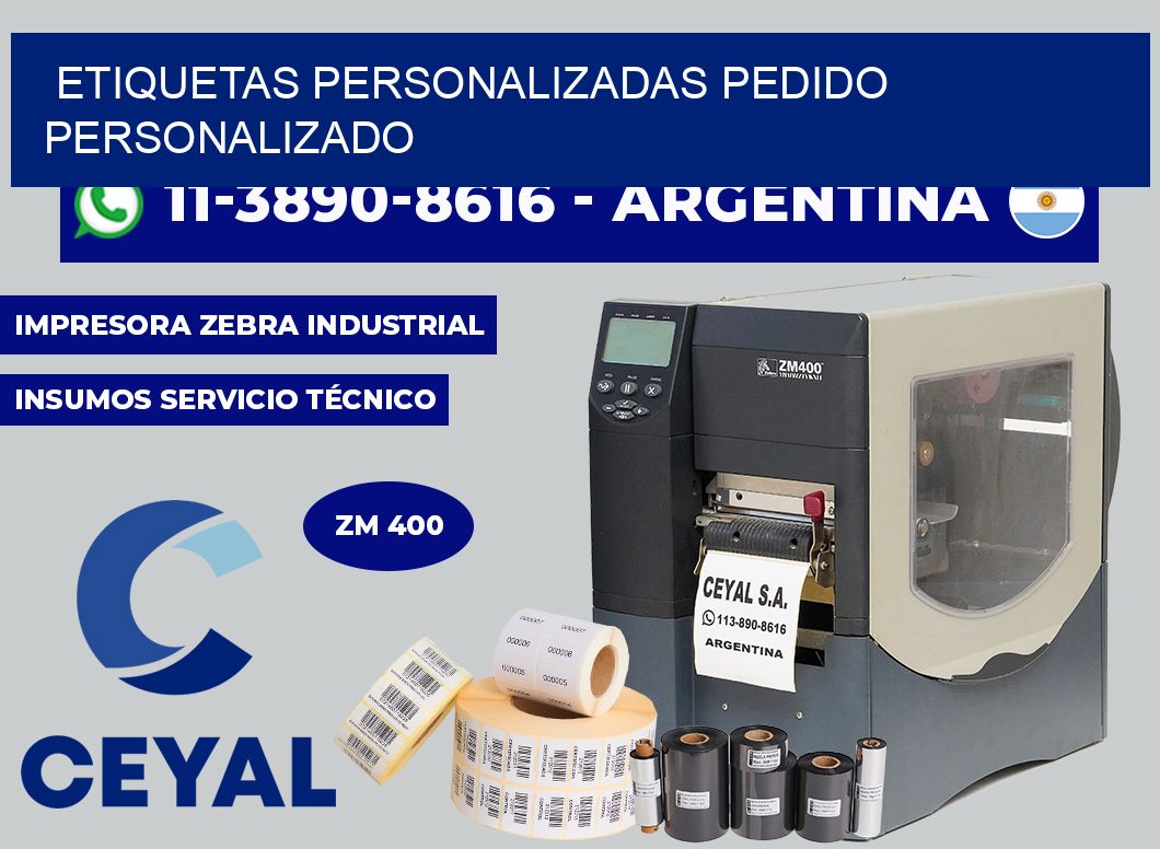 etiquetas personalizadas Pedido personalizado