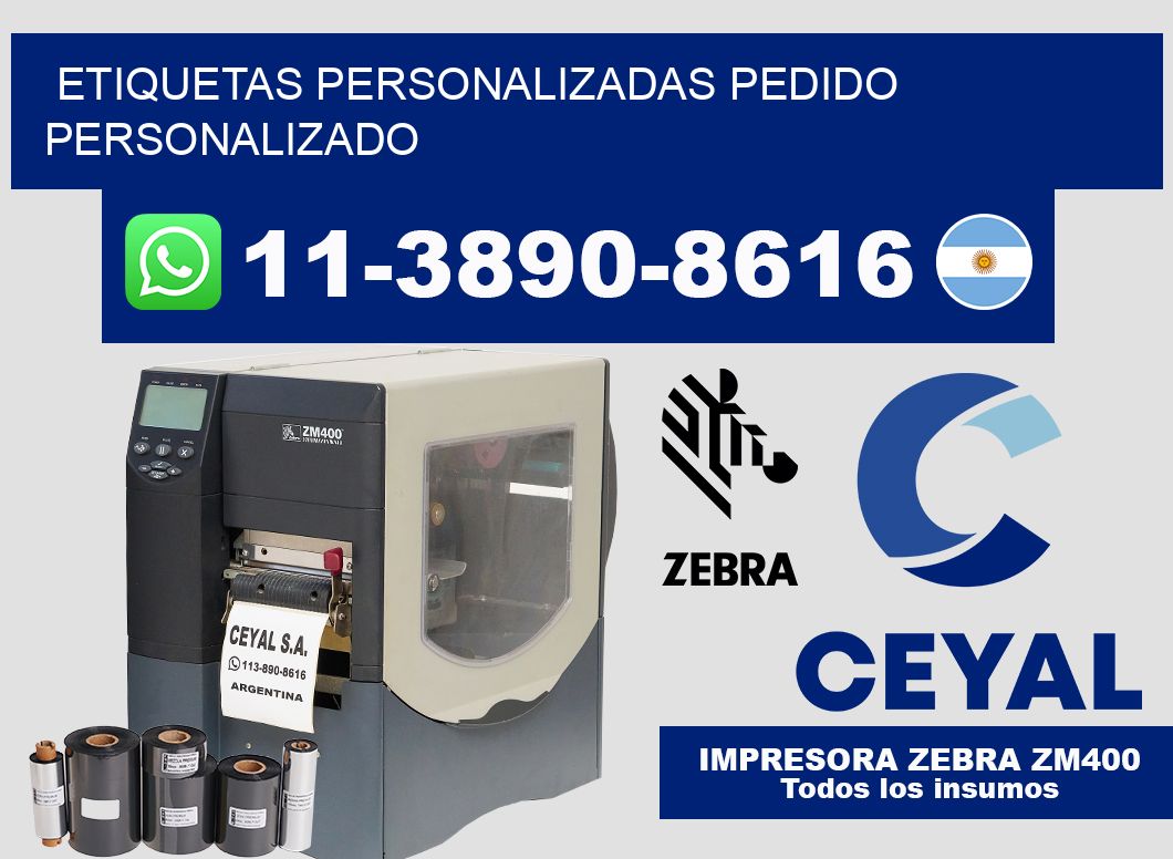 etiquetas personalizadas Pedido personalizado