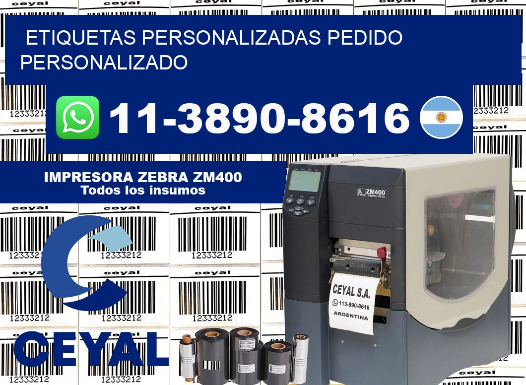 etiquetas personalizadas Pedido personalizado