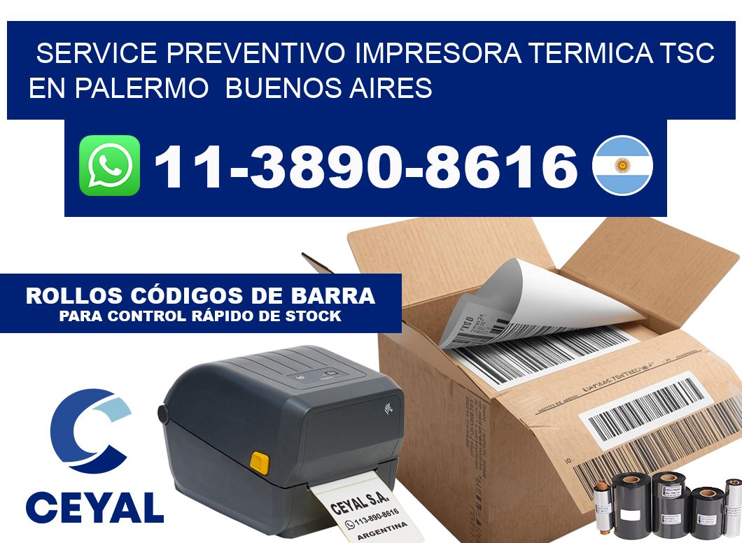 service preventivo impresora termica TSC en Palermo  Buenos Aires