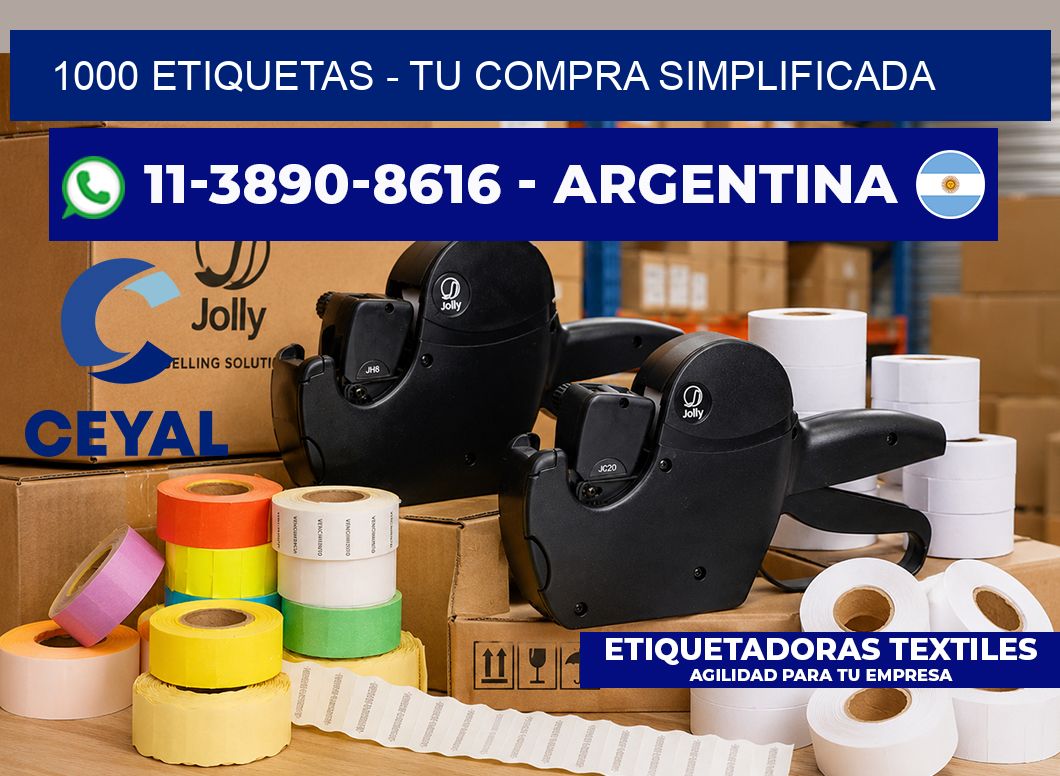 1000 ETIQUETAS - Tu compra simplificada