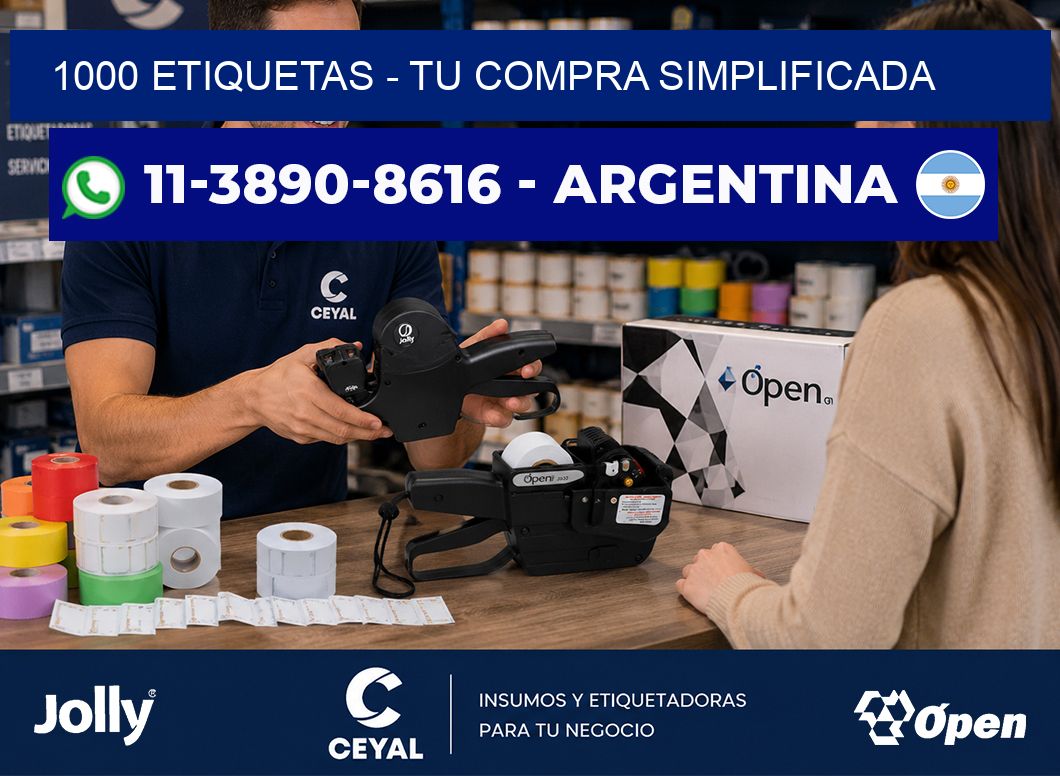 1000 ETIQUETAS - Tu compra simplificada