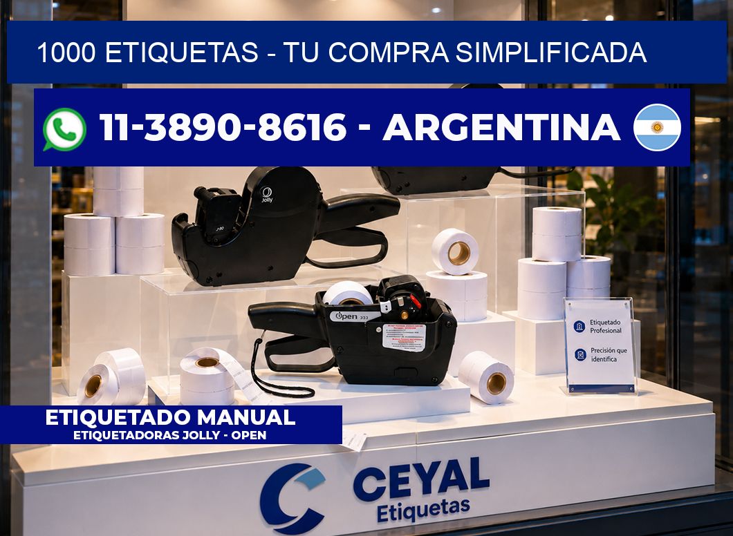 1000 ETIQUETAS – Tu compra simplificada