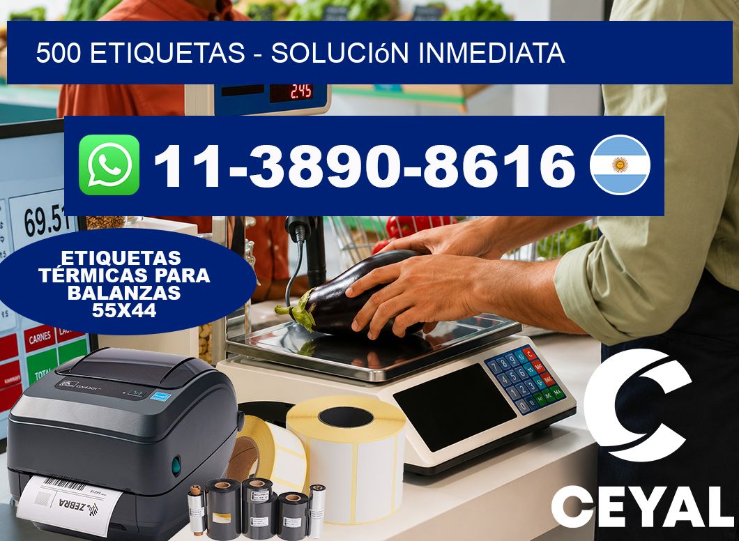 500 ETIQUETAS – Solución inmediata