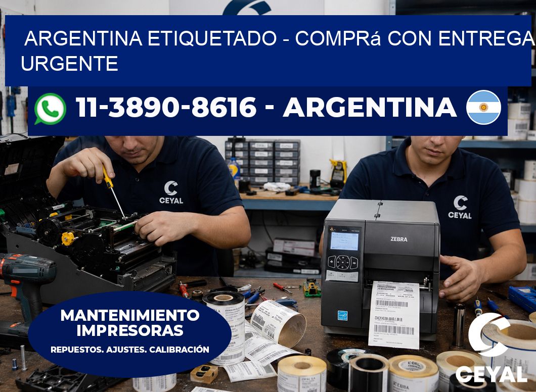 ARGENTINA ETIQUETADO – Comprá con entrega urgente