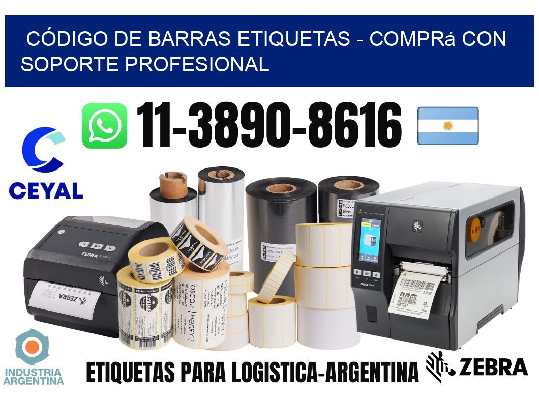 CÓDIGO DE BARRAS ETIQUETAS – Comprá con soporte profesional