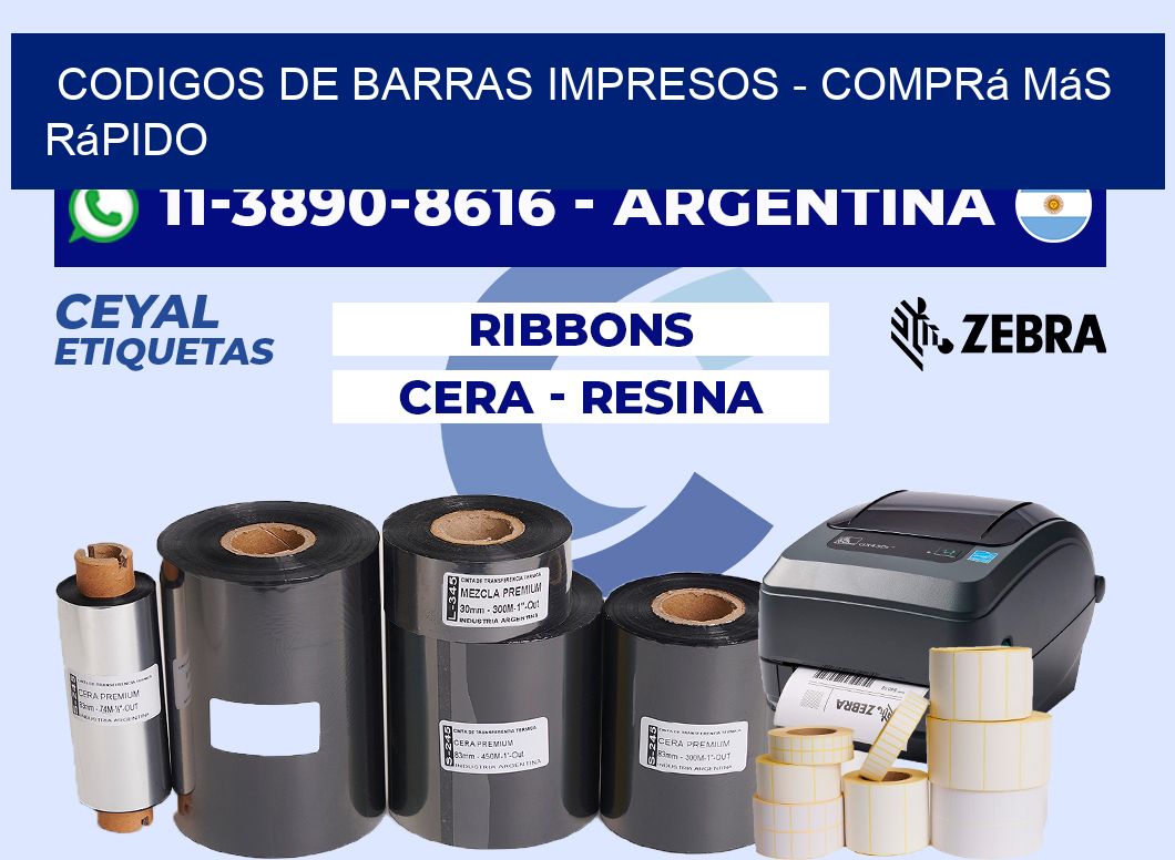 CODIGOS DE BARRAS IMPRESOS - Comprá más rápido