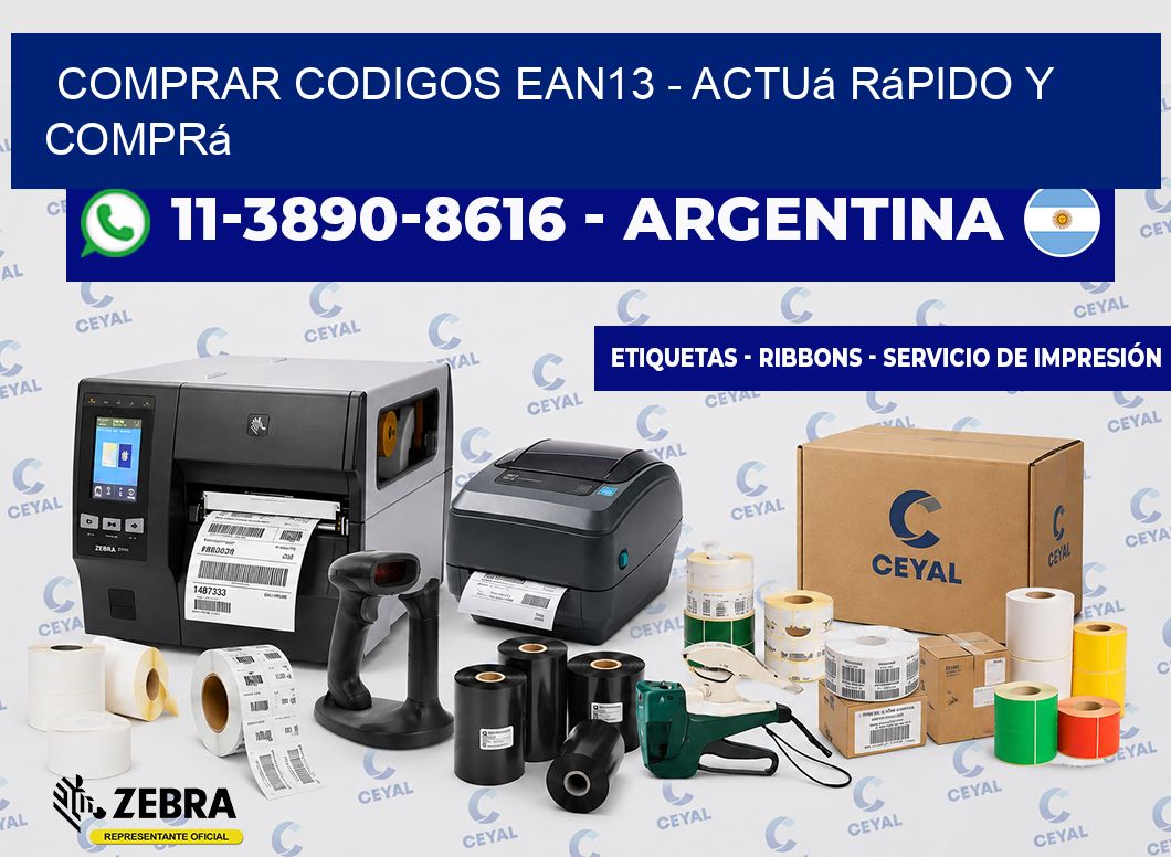 COMPRAR CODIGOS EAN13 - Actuá rápido y comprá