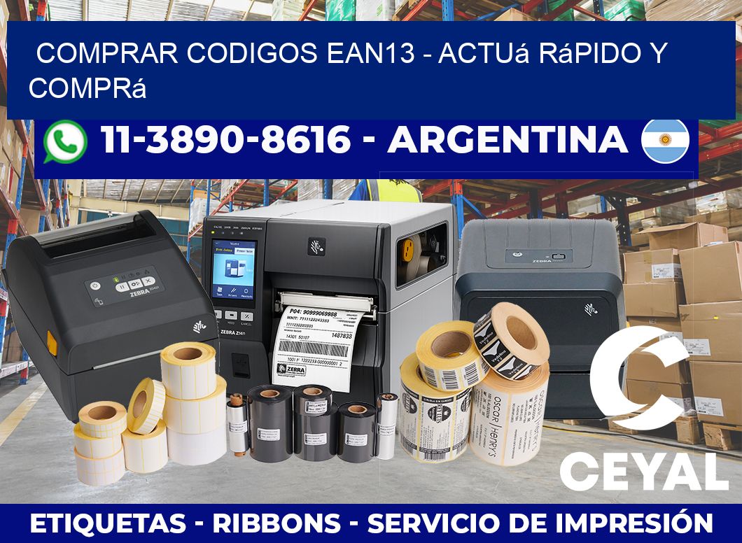 COMPRAR CODIGOS EAN13 – Actuá rápido y comprá