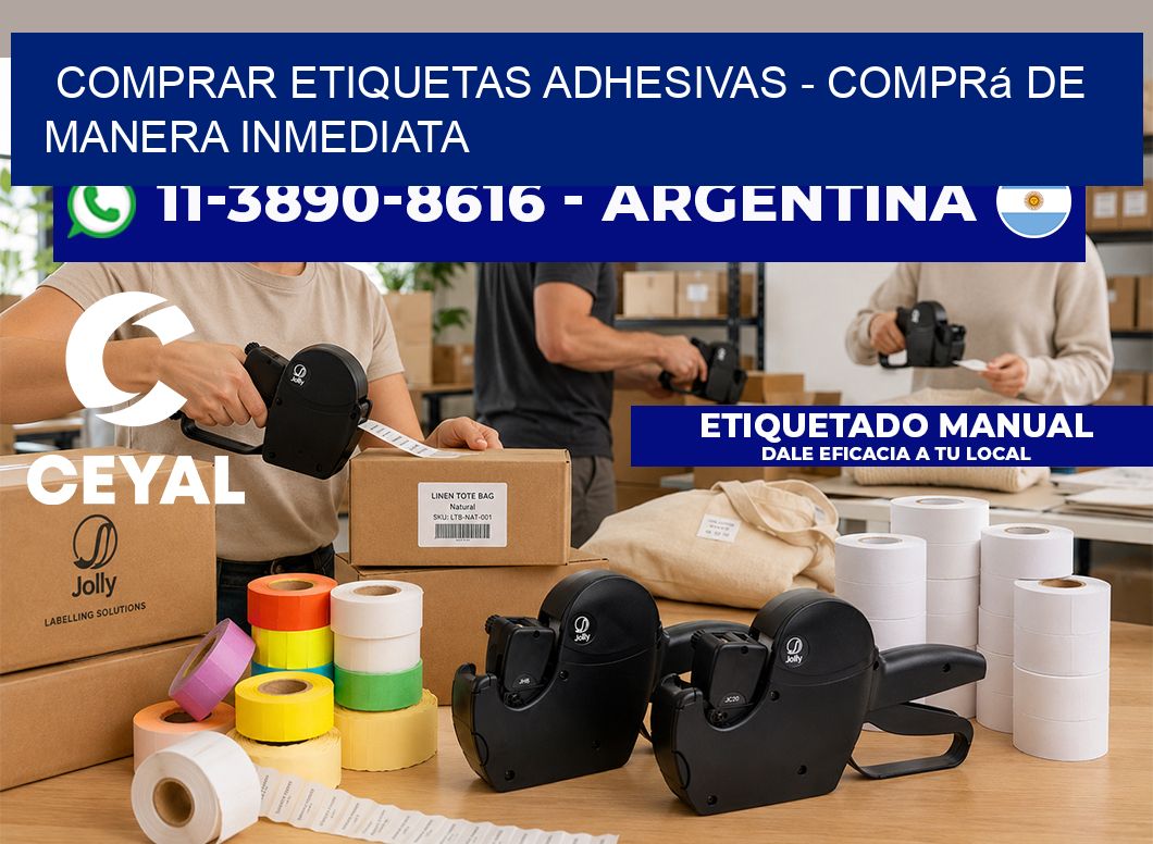 COMPRAR ETIQUETAS ADHESIVAS - Comprá de manera inmediata