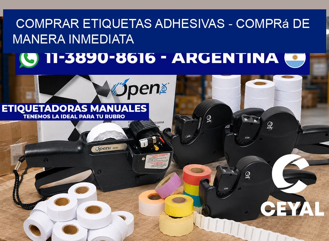 COMPRAR ETIQUETAS ADHESIVAS - Comprá de manera inmediata