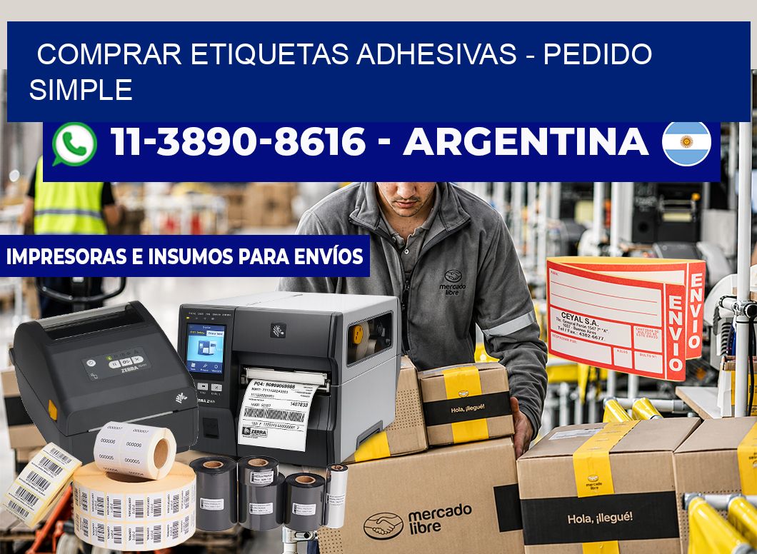 COMPRAR ETIQUETAS ADHESIVAS - Pedido simple