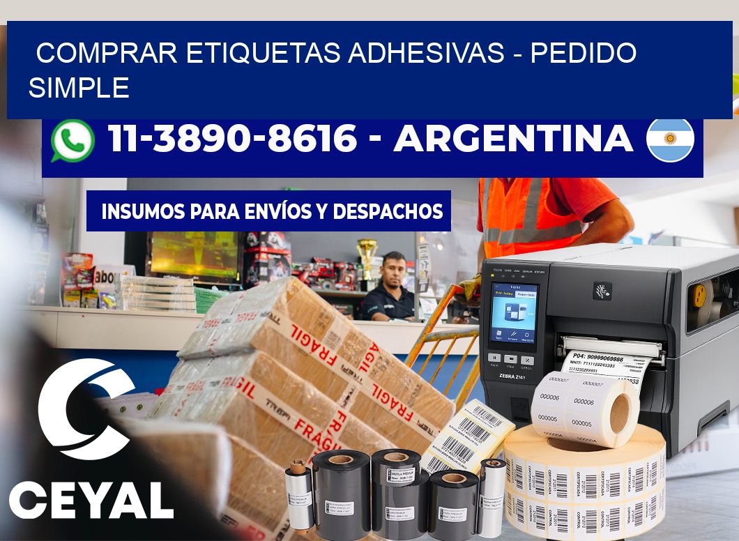 COMPRAR ETIQUETAS ADHESIVAS – Pedido simple