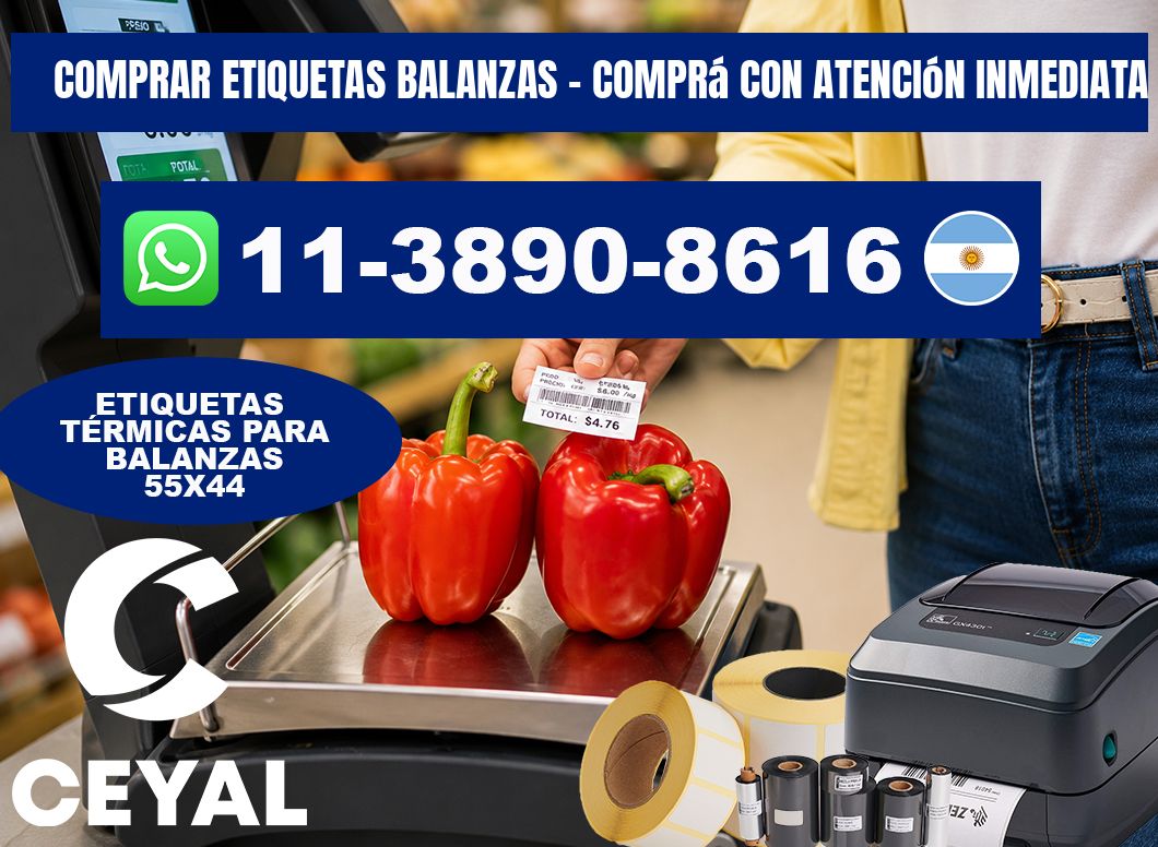 COMPRAR ETIQUETAS BALANZAS - Comprá con atención inmediata