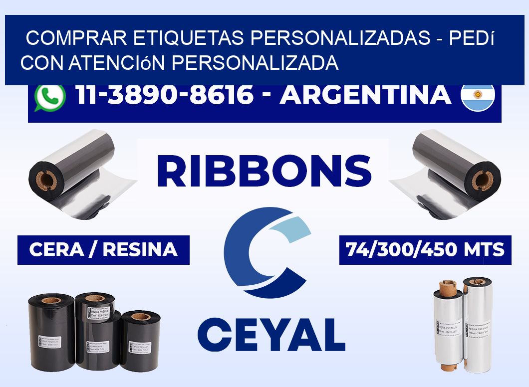 COMPRAR ETIQUETAS PERSONALIZADAS - Pedí con atención personalizada