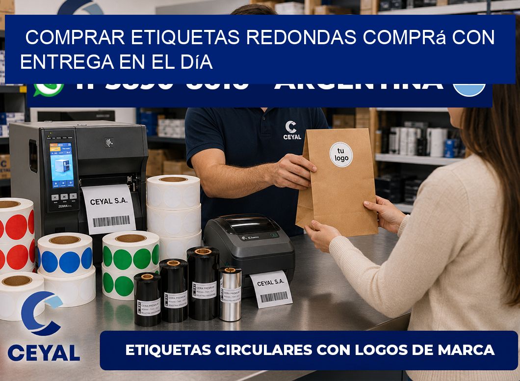 COMPRAR ETIQUETAS REDONDAS Comprá con entrega en el día