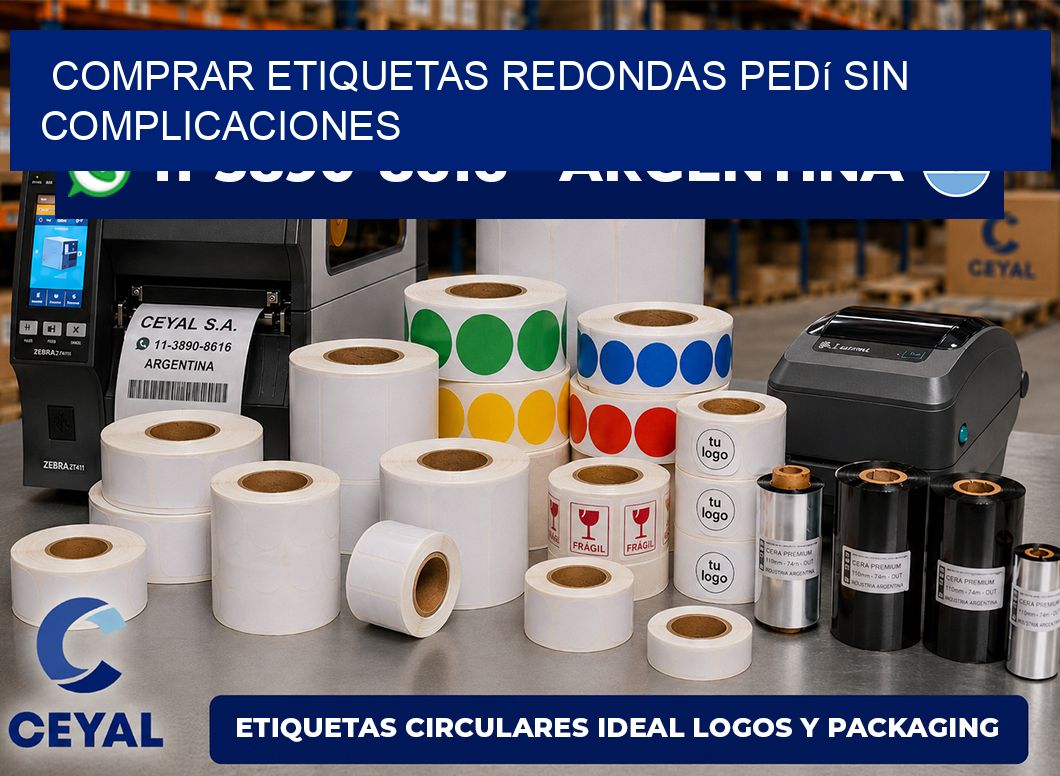 COMPRAR ETIQUETAS REDONDAS Pedí sin complicaciones