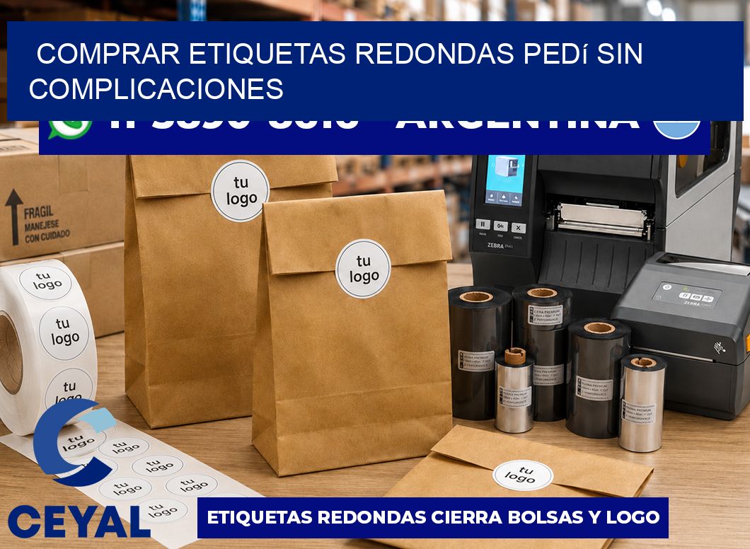 COMPRAR ETIQUETAS REDONDAS Pedí sin complicaciones