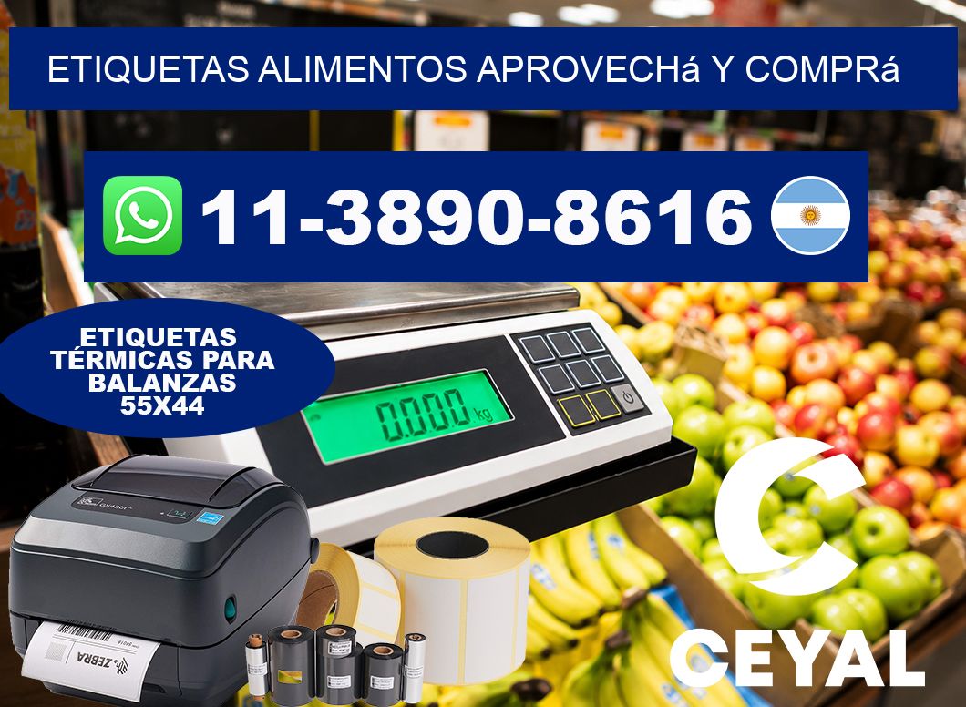 ETIQUETAS ALIMENTOS Aprovechá y comprá