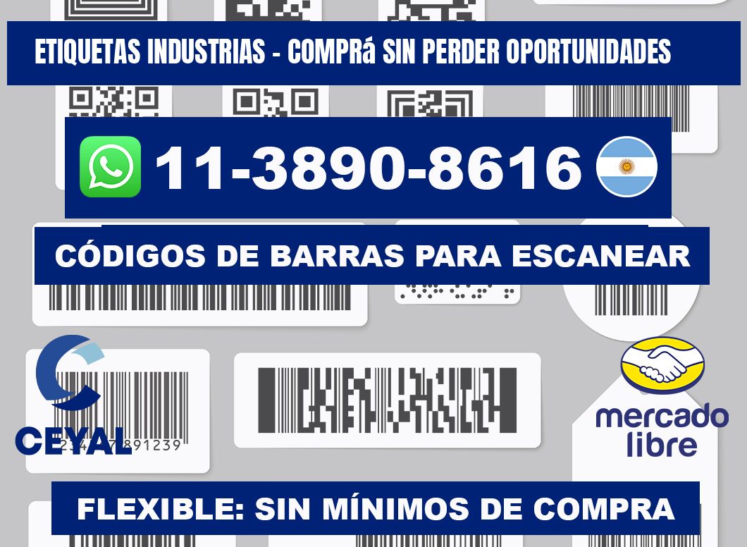 ETIQUETAS INDUSTRIAS - Comprá sin perder oportunidades