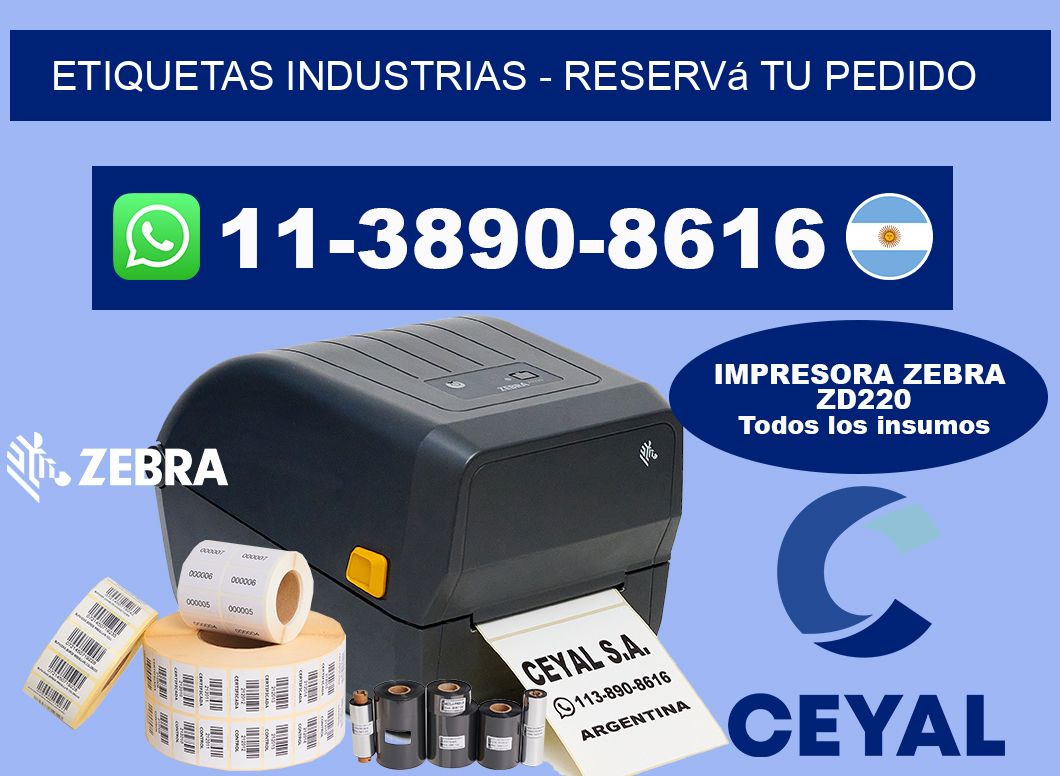 ETIQUETAS INDUSTRIAS - Reservá tu pedido