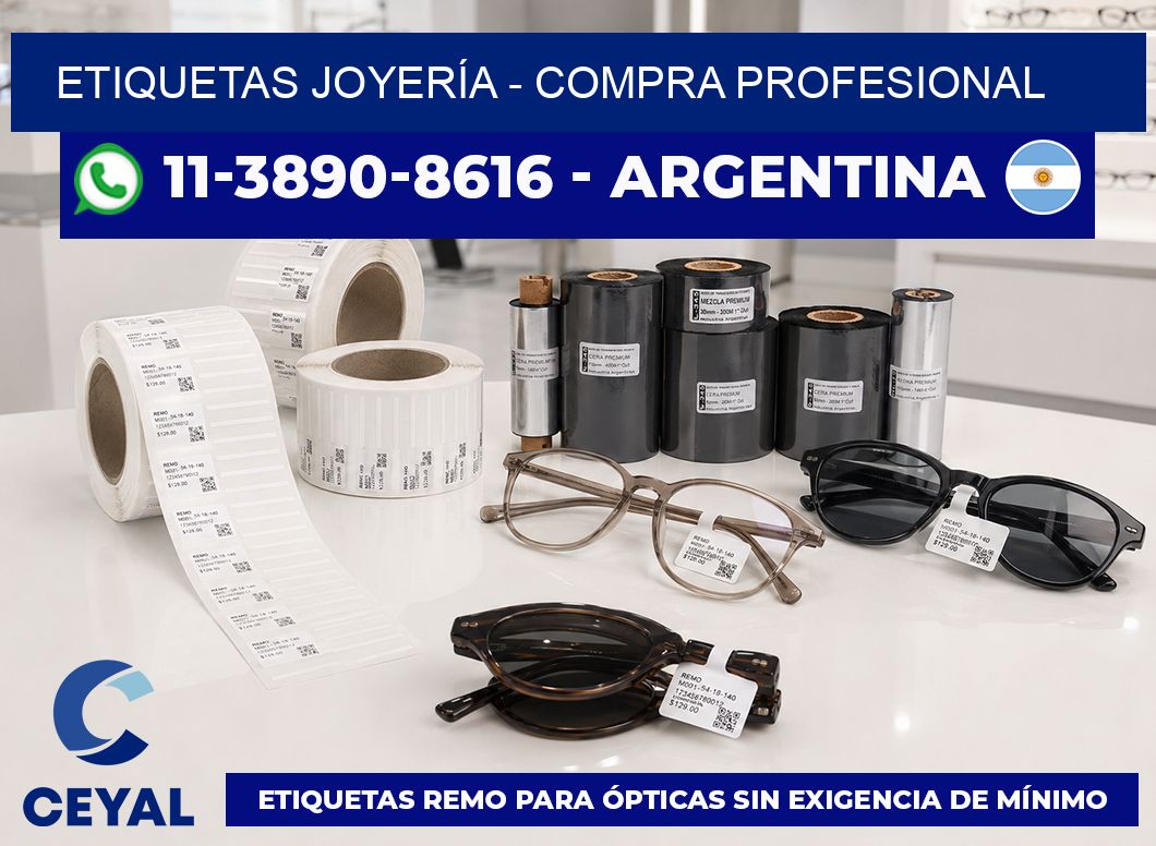 ETIQUETAS JOYERÍA - Compra profesional