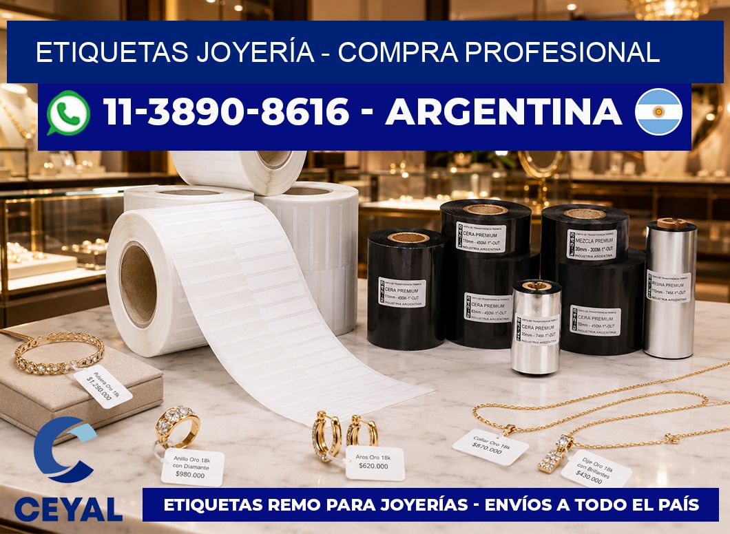 ETIQUETAS JOYERÍA - Compra profesional