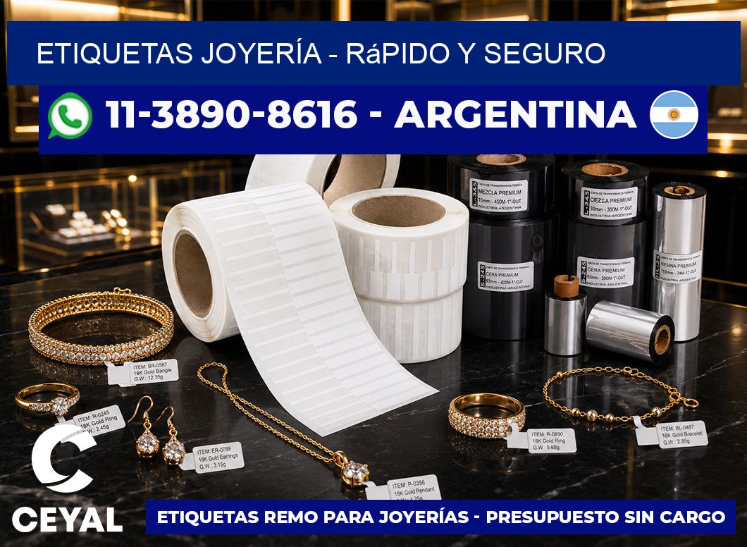ETIQUETAS JOYERÍA – rápido y seguro