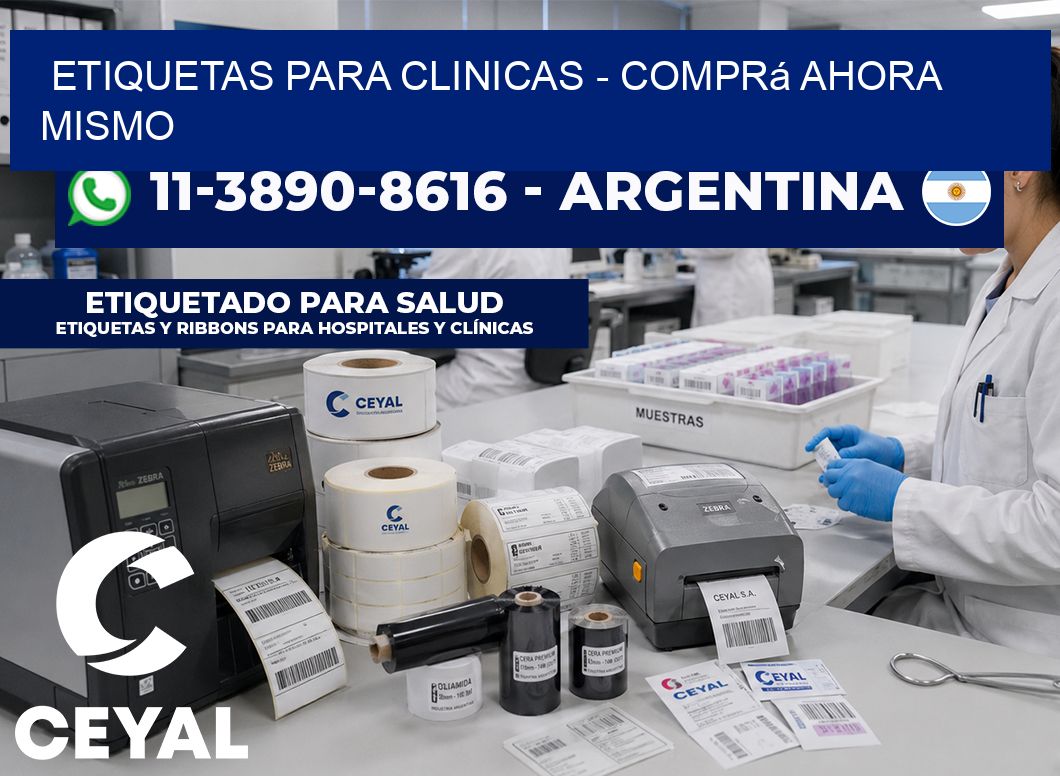 ETIQUETAS PARA CLINICAS - Comprá ahora mismo