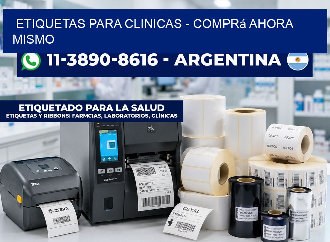 ETIQUETAS PARA CLINICAS - Comprá ahora mismo