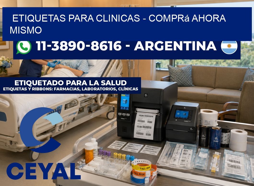 ETIQUETAS PARA CLINICAS – Comprá ahora mismo