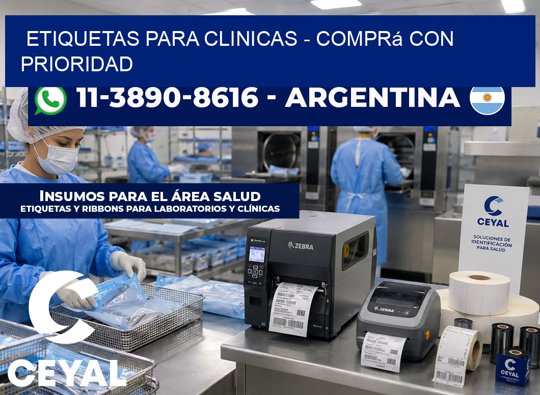ETIQUETAS PARA CLINICAS - Comprá con prioridad