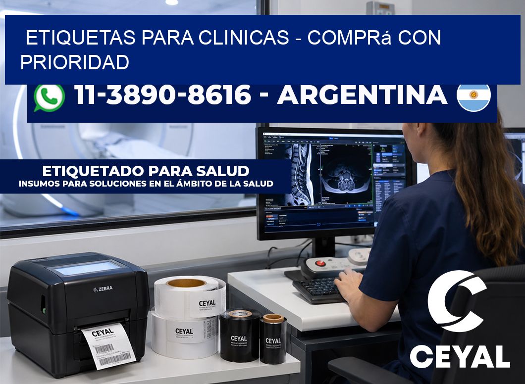 ETIQUETAS PARA CLINICAS - Comprá con prioridad