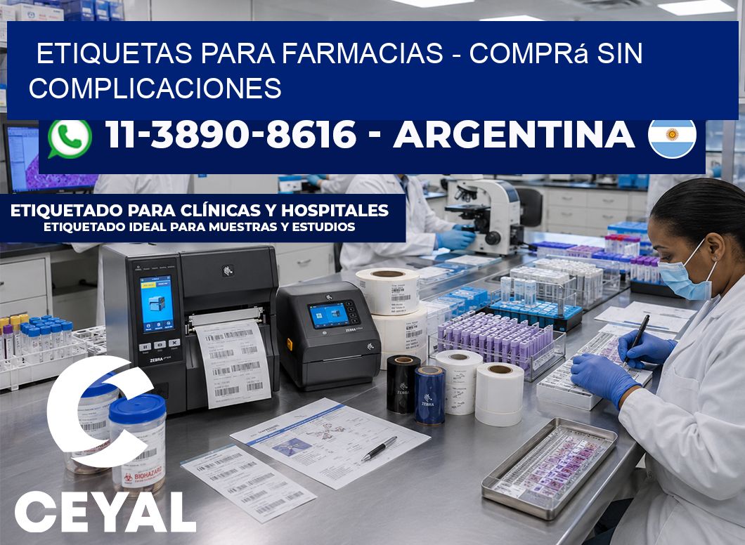 ETIQUETAS PARA FARMACIAS - Comprá sin complicaciones