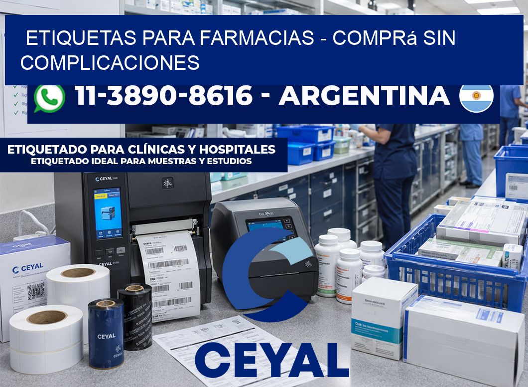 ETIQUETAS PARA FARMACIAS - Comprá sin complicaciones