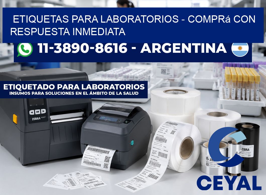 ETIQUETAS PARA LABORATORIOS - Comprá con respuesta inmediata