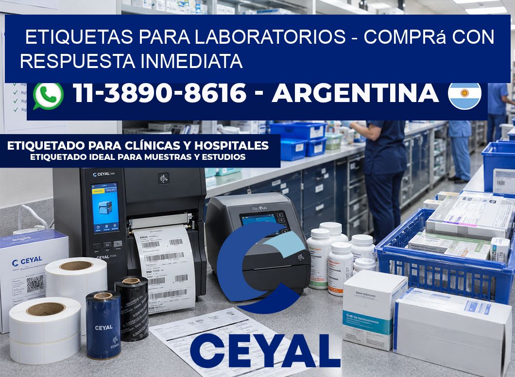 ETIQUETAS PARA LABORATORIOS - Comprá con respuesta inmediata