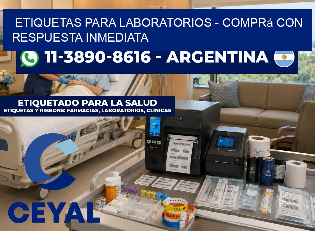 ETIQUETAS PARA LABORATORIOS - Comprá con respuesta inmediata