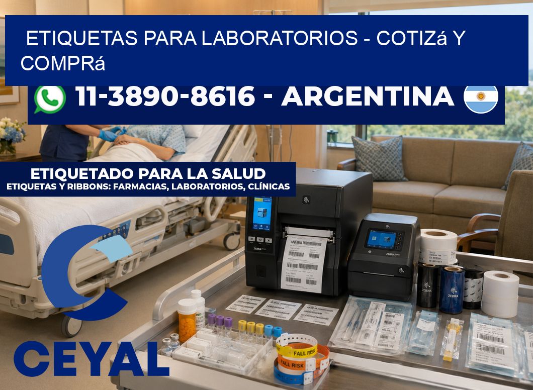 ETIQUETAS PARA LABORATORIOS - Cotizá y comprá