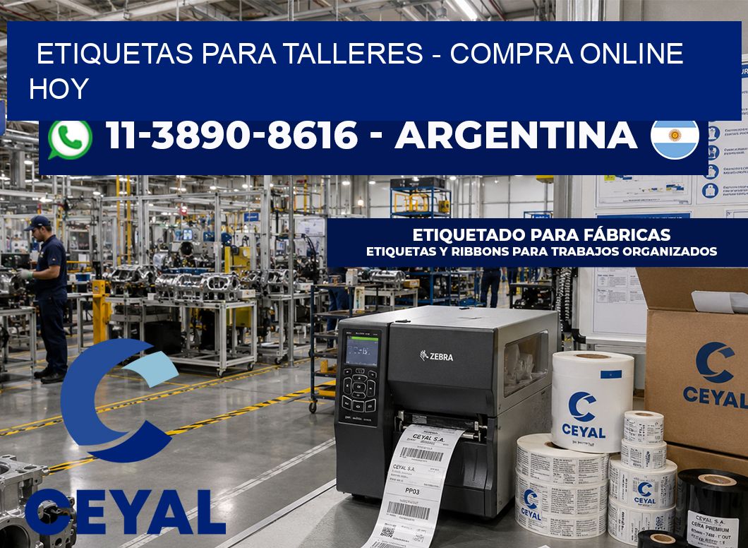 ETIQUETAS PARA TALLERES – Compra online hoy