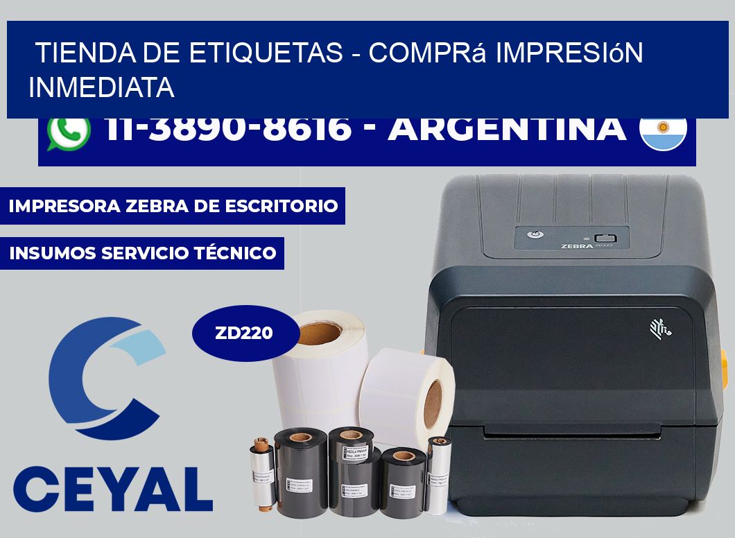 TIENDA DE ETIQUETAS - Comprá impresión inmediata