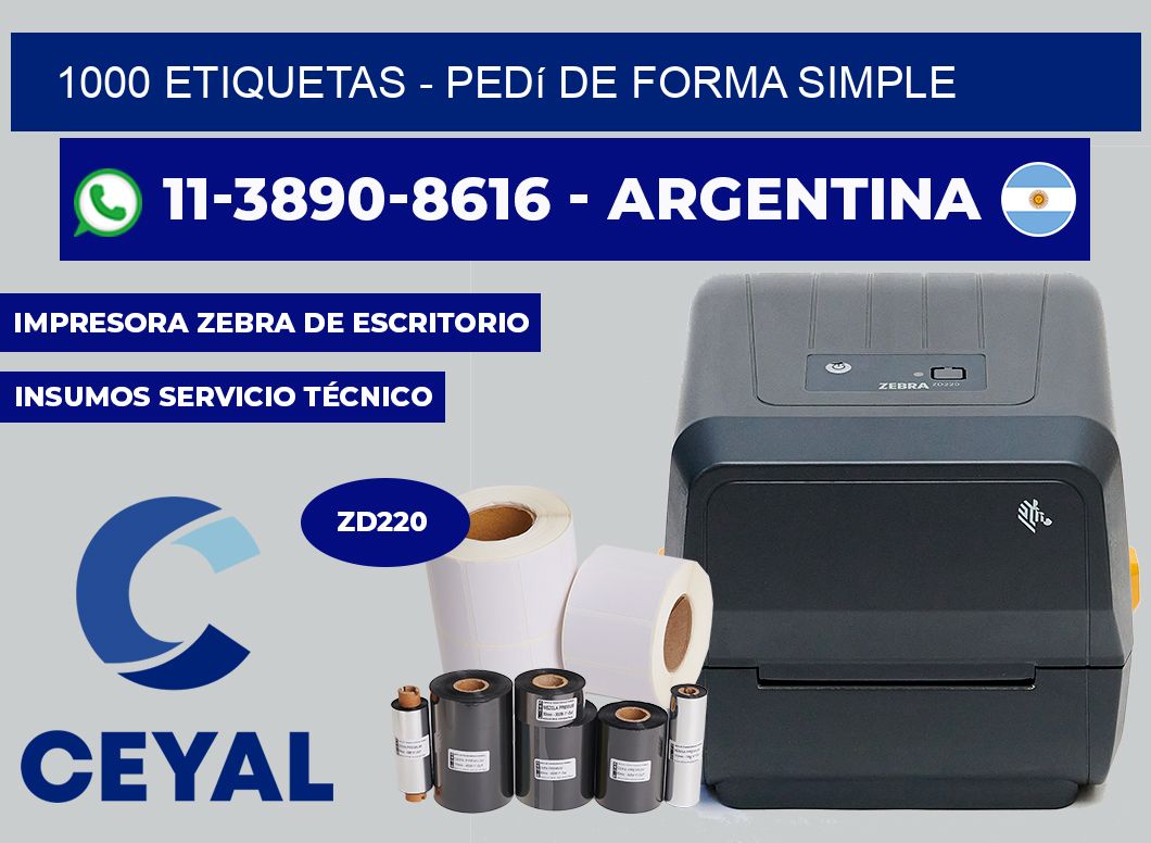 1000 ETIQUETAS - Pedí de forma simple