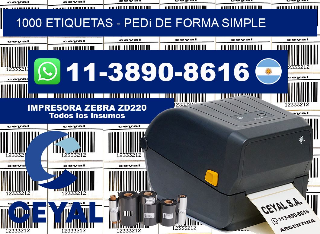 1000 ETIQUETAS - Pedí de forma simple